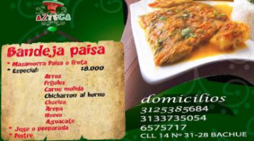 Azteca Parrila food