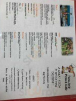 Popa Jim's Pizza menu