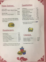 Harvey's Family Restaurant menu