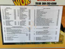 Happy Wok Teriyaki menu