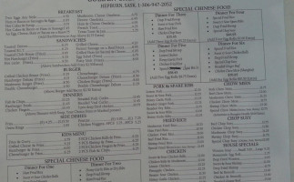 Golden Chef menu