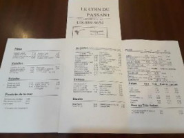 Restaurant Le Coin Du Passant menu