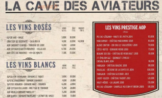 Les Aviateurs menu