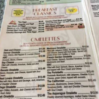 Bill's Cafe menu