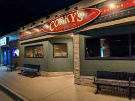 Corky's Pizza outside