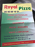 Royal Pizza menu