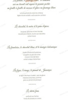 Jean-marc Pérochon menu