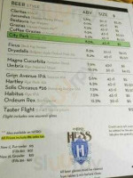 Mike Hess Brewing North Park menu