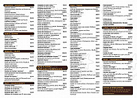 Pizzeria, Napoleone menu