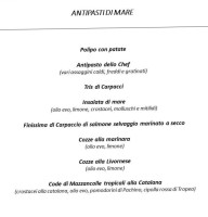 Da Zio Pietro menu