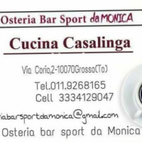 Osteria Sport Da Monica food