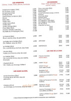 Pizzeria La Farfalla menu