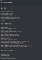 La Rivière Des Parfums menu