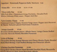 W. Rick's Taproom Grill menu