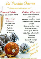 La Vecchia Osteria menu