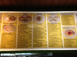 Tacos Rapidos menu