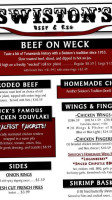 Swistons Beef & Keg food