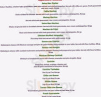 Salsa Tex-mex Plano Texas menu