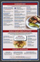 Bleachers Sports Grill menu