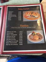 Tortas El Tri menu