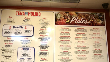 Teka Molino menu