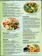 Thai Vegan menu