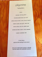 Pilgrimme menu