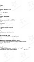 L'Aparté  menu