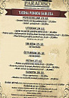 Bistro Paradiso menu