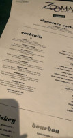 Trattoria Zooma menu