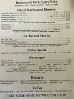 Barney's Hickory Pit menu