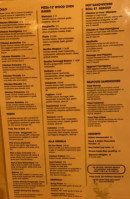 Cataldo's Pizzeria menu