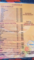 Fast Food Ćirlija menu