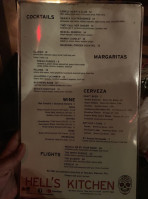 Aria Hell's Kitchen menu