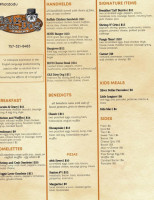 Hair Of The Dog Eatery Odu menu