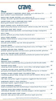 Crave Fishbar Midtown menu