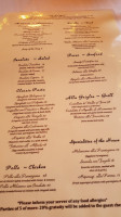 Isle of Capri menu