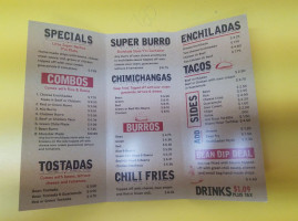 Lito's Fine Mexican Food menu