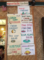 Marnee Thai menu