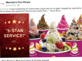 Menchie's Frozen Yogurt food