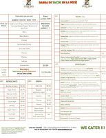 Otro Dia Tacos menu