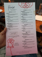 Rosaline menu