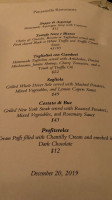 Panzanella Ristorante menu