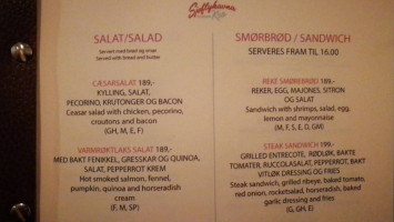 Sjøflyhavna Kro menu