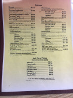 Senor Burritos menu