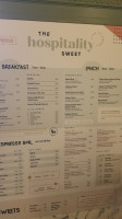 The Hospitality Sweet menu