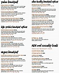 Health Freak Cafe menu