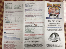 Holy Smoke Bbq menu