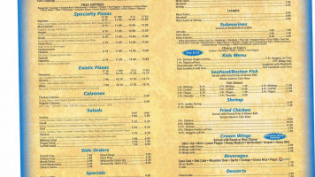 Crown Pizza menu