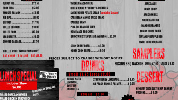 Atl Fusion Bbq menu